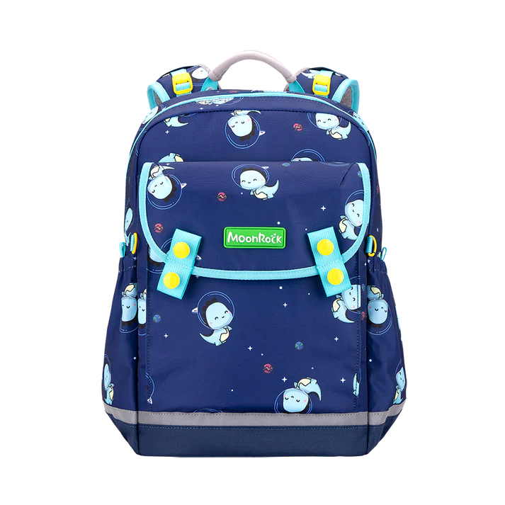 LSP103P School Bag - Meow Dino - Dark Blue