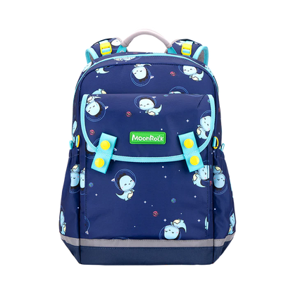 LSP103P School Bag - Meow Dino - Dark Blue