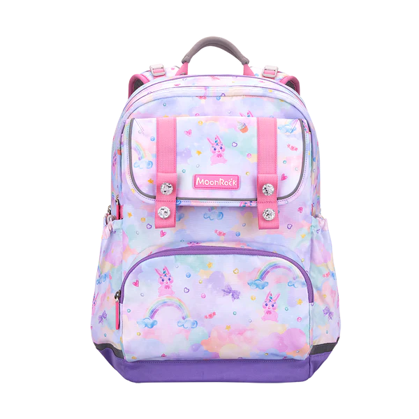 ASP200P School Bag - Rainbow Marshmallow - Pink