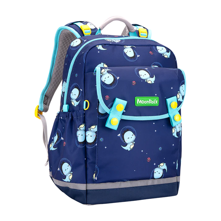 LSP103P School Bag - Meow Dino - Dark Blue