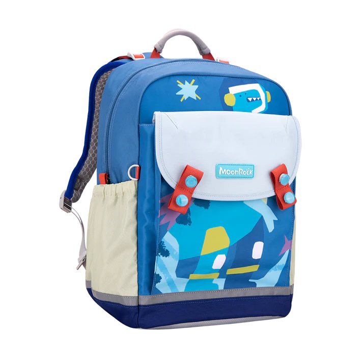 LSP103P School Bag - Astronaut Dinosaur - Blue