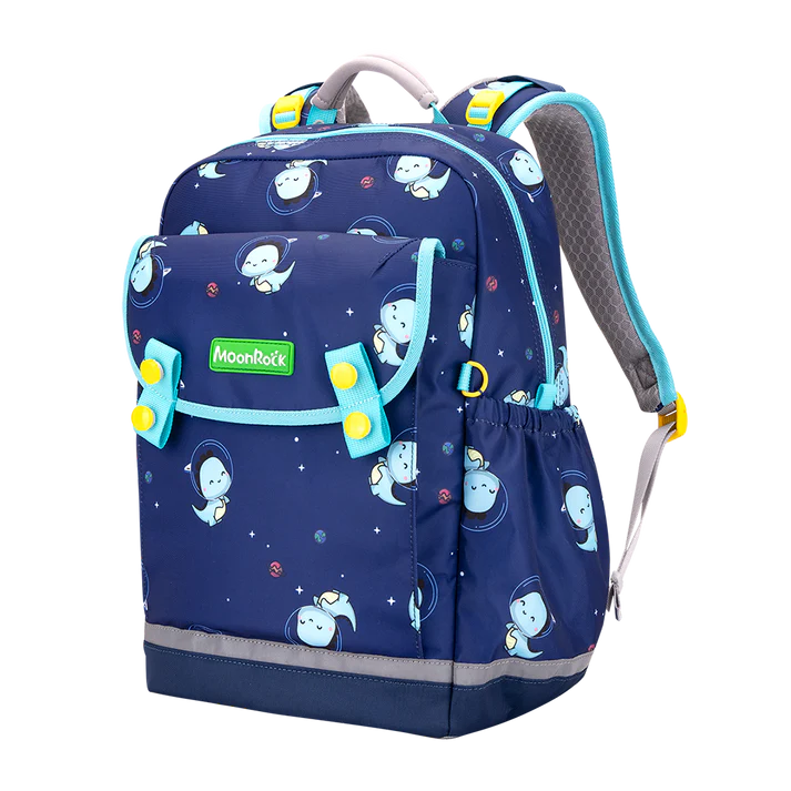 LSP103P School Bag - Meow Dino - Dark Blue