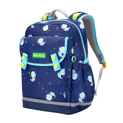 LSP103P School Bag - Meow Dino - Dark Blue