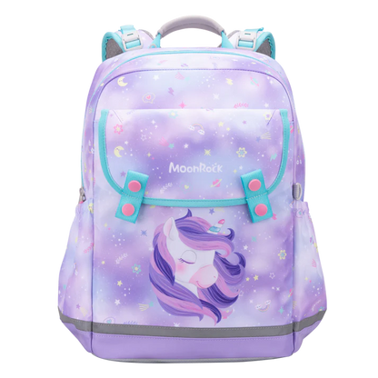 SS100P School Bag - Star Unicorn - Light Purple