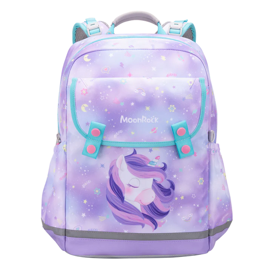 SS100P School Bag - Star Unicorn - Light Purple