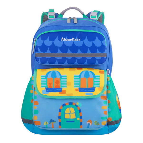 SS201P School Bag - Home Sweet Home - Blue