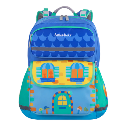 SS201P School Bag - Home Sweet Home - Blue