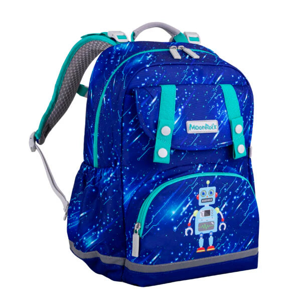 SS101P School Bag - Robot Planet - Dark Blue