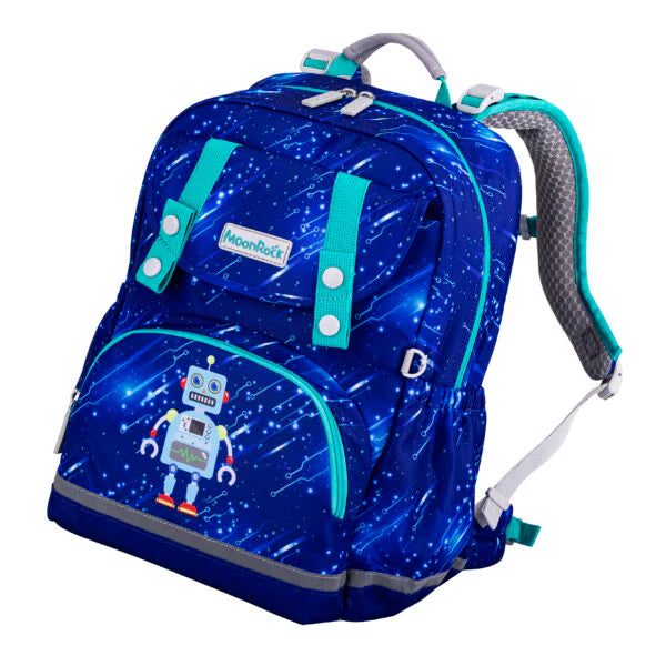 SS101P School Bag - Robot Planet - Dark Blue