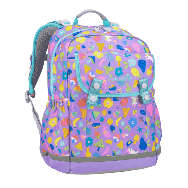 SS100P School Bag - Unicorn Land - Light Purple