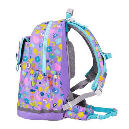 SS100P School Bag - Unicorn Land - Light Purple