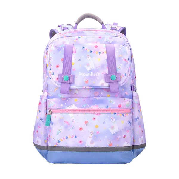 SS200P School Bag - Alpaca Party - Purple Blue