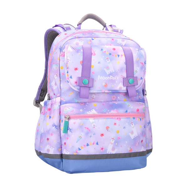 SS200P School Bag - Alpaca Party - Purple Blue