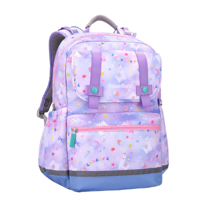 SS200P School Bag - Alpaca Party - Purple Blue