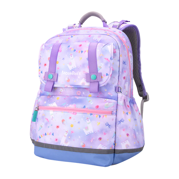 SS200P School Bag - Alpaca Party - Purple Blue