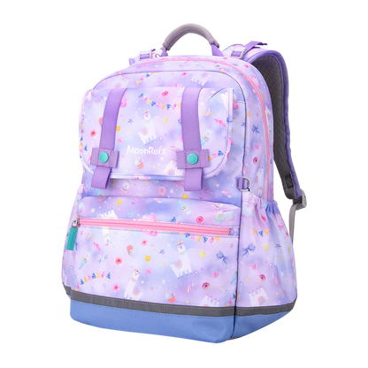 SS200P School Bag - Alpaca Party - Purple Blue