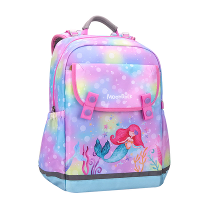 SS100P School Bag - Mermaid Party - Pink Green