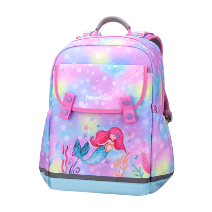 SS100P School Bag - Mermaid Party - Pink Green