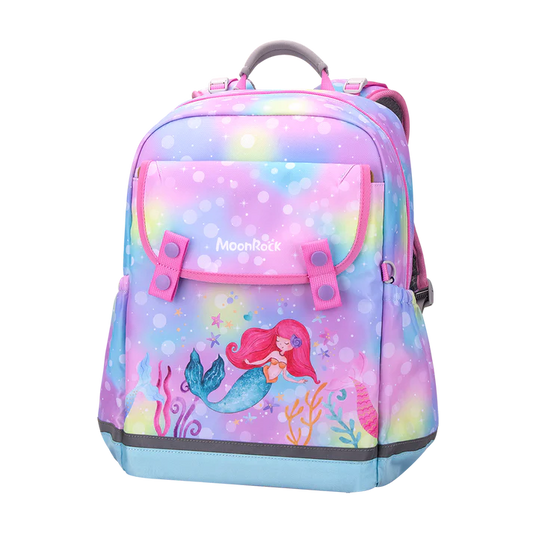 SS100P School Bag - Mermaid Party - Pink Green