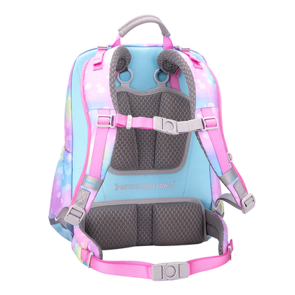 SS100P School Bag - Mermaid Party - Pink Green