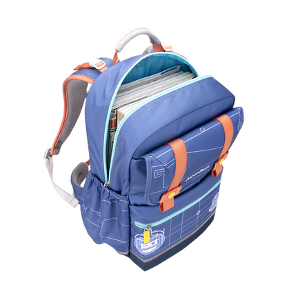 SS200P School Bag - Titan Apes - Grey Blue