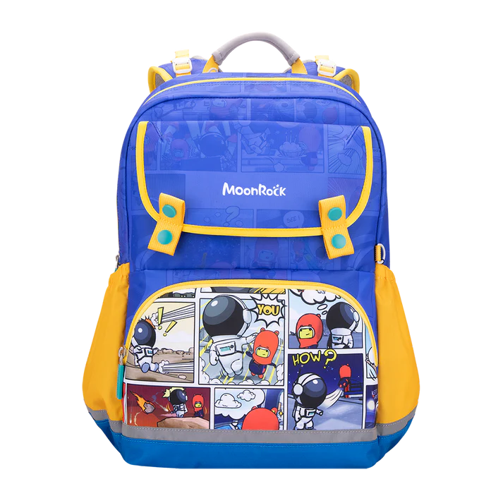 SS203P School Bag - Comic Sack - Blue Yellow