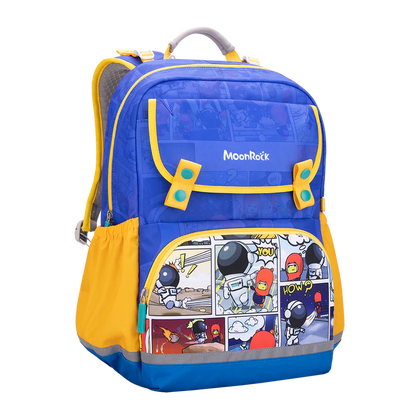 SS203P School Bag - Comic Sack - Blue Yellow