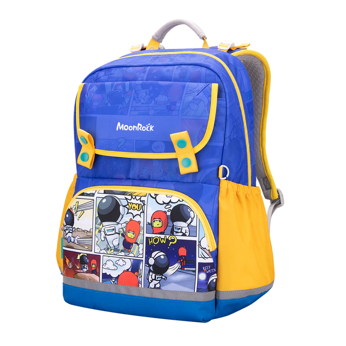 SS203P School Bag - Comic Sack - Blue Yellow