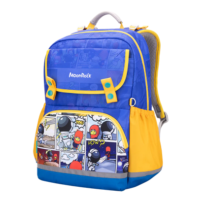 SS203P School Bag - Comic Sack - Blue Yellow