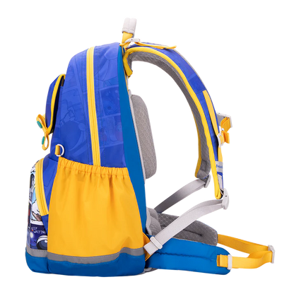 SS203P School Bag - Comic Sack - Blue Yellow