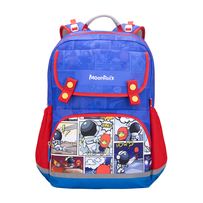 SS203P School Bag - Comic Sack - Blue Red