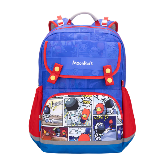 SS203P School Bag - Comic Sack - Blue Red