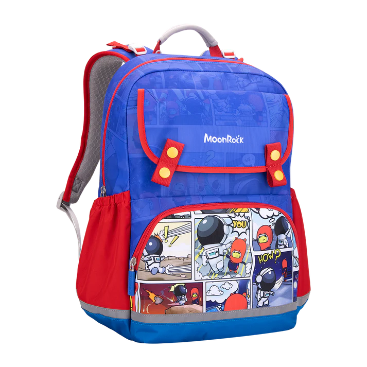 SS203P School Bag - Comic Sack - Blue Red