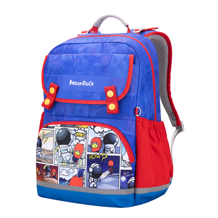 SS203P School Bag - Comic Sack - Blue Red