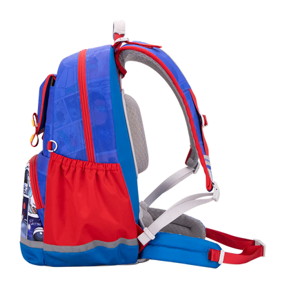 SS203P School Bag - Comic Sack - Blue Red