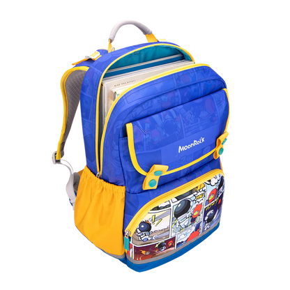 SS203P School Bag - Comic Sack - Blue Yellow