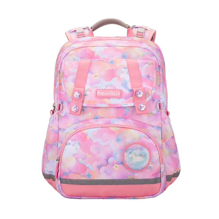 SP101P School Bag - Rainbow Unicorn - Pink