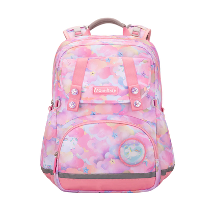 SP101P School Bag - Rainbow Unicorn - Pink