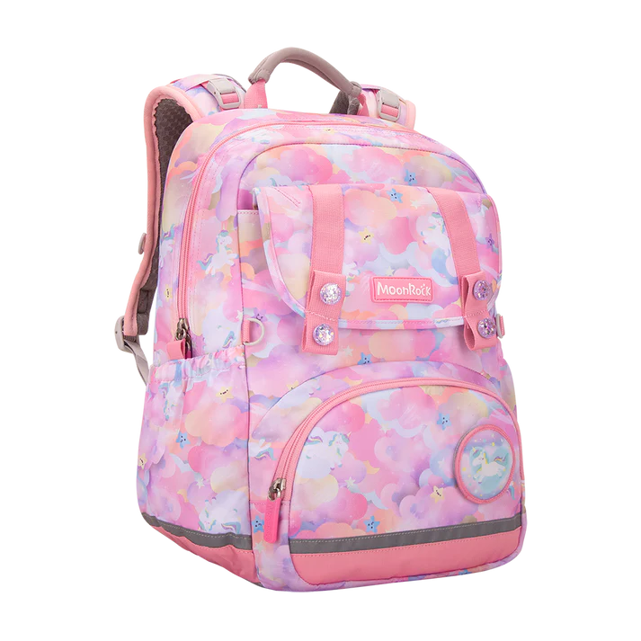 SP101P School Bag - Rainbow Unicorn - Pink