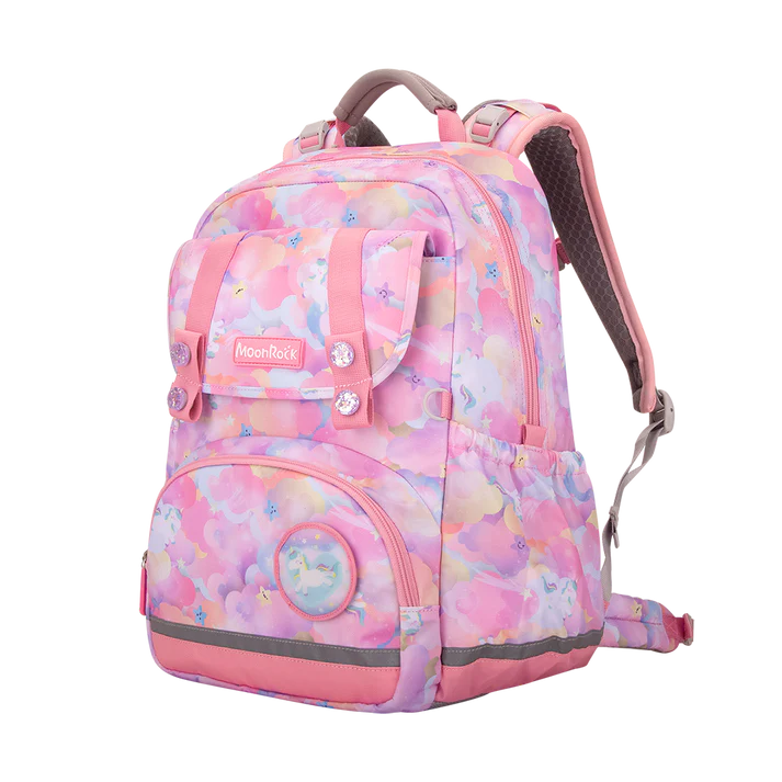 SP101P School Bag - Rainbow Unicorn - Pink