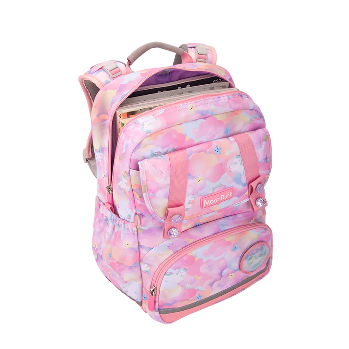 SP101P School Bag - Rainbow Unicorn - Pink