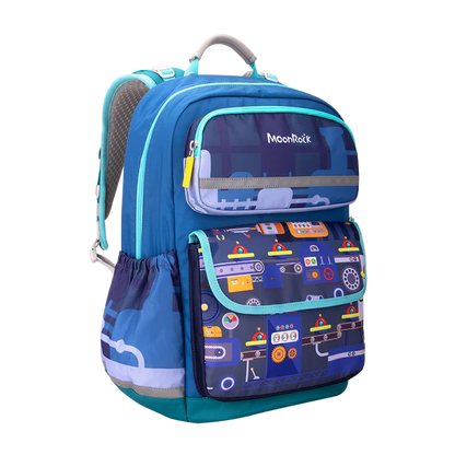 SS201P School Bag - Astro Inventor - Blue Green