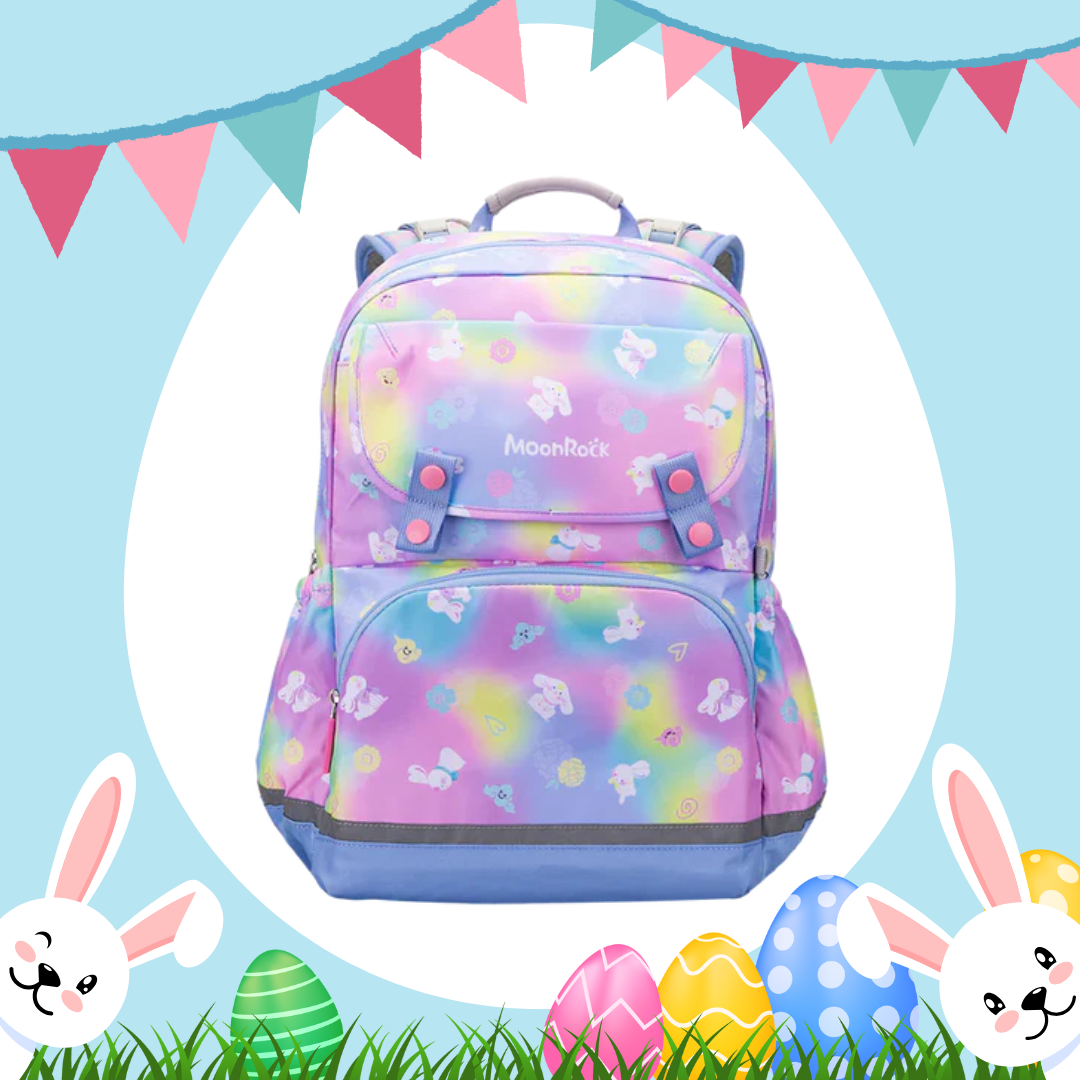 SS203P School Bag - Rainbow Rabbit - Light Blue