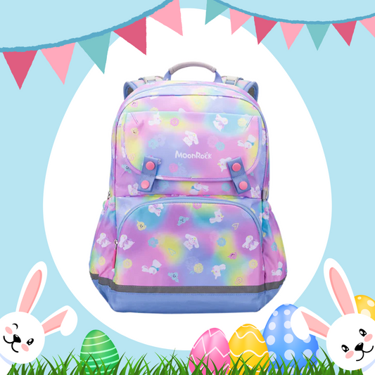 SS203P School Bag - Rainbow Rabbit - Light Blue