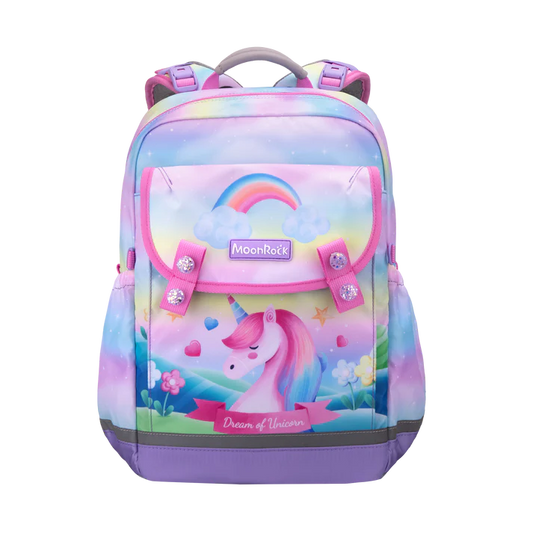 LSP103P School Bag - Unicorn Paradise - Light Purple