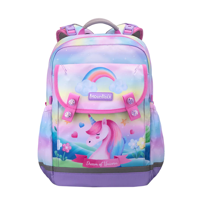 LSP103P School Bag - Dream of Unicorn - Light Purple