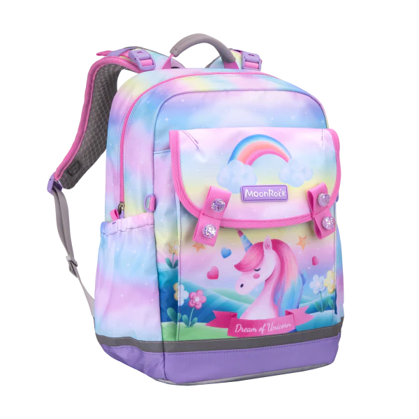 LSP103P School Bag - Unicorn Paradise - Light Purple