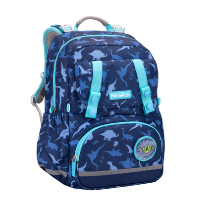 SP101P School Bag - Jurassic Adventure - Dark Blue