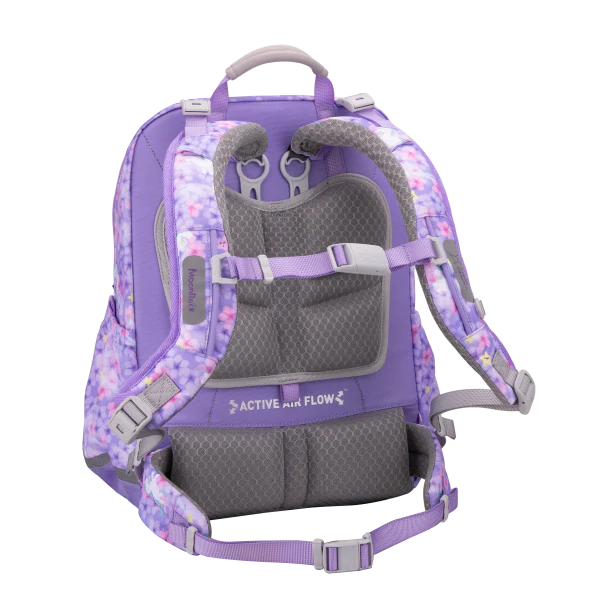 SP101P School Bag - Flower Unicorn - Purple