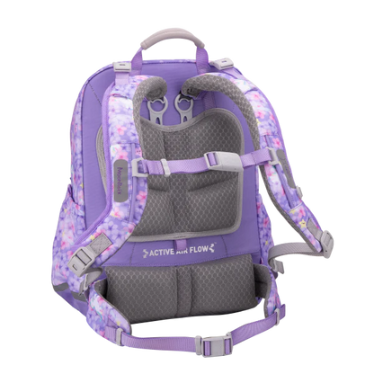 SP101P School Bag - Flower Unicorn - Purple